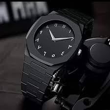 Arabic men's octagonal watch